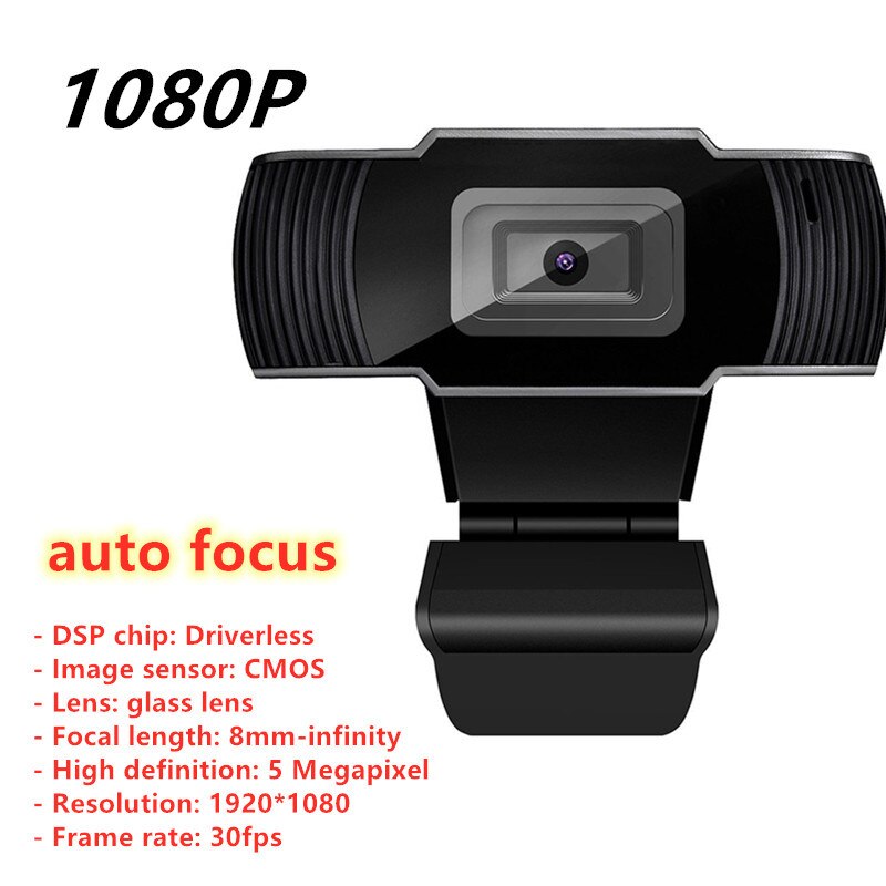 Webcam 1080P Computer Camera Usb 4K Web Camera 60fps Met Microfoon Full Hd 1080P Webcam Voor Pc laptop Веб Камера 720P 6 Type: S70 1080P 5MP