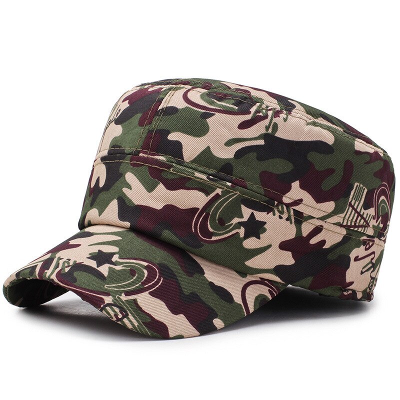 Gorra de camuflaje Digital, gorros de camuflaje tácticos para hombres, gorra plana con orejeras, gorra de béisbol para el ejército al aire libre, gorras de Hip Hop para hombres