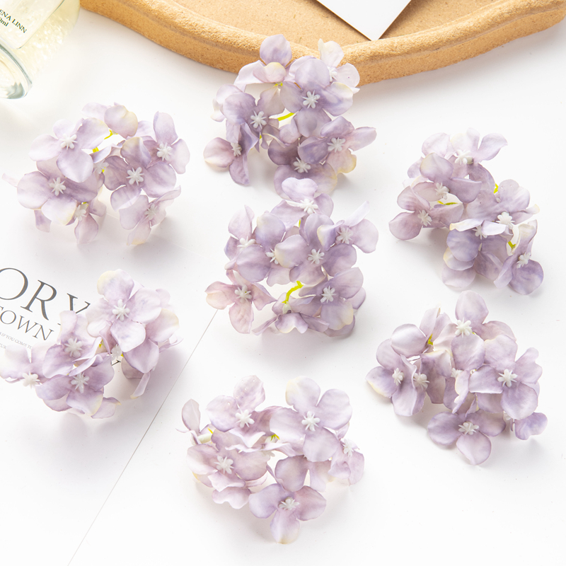 10Pcs Artificial Flowers Wedding Centerpieces for Tables Outdoor Garden Home Decoration Party Christmas Scrapbook Silk Hydrangea