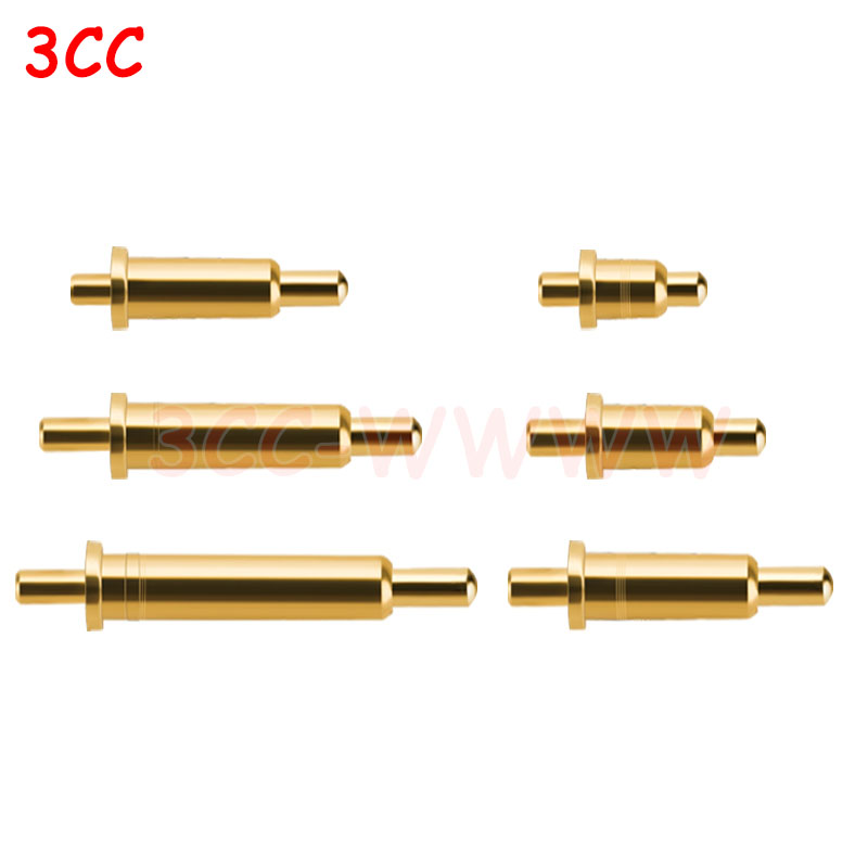10 Uds conector Pin Pogo batería Pogopin contacto con resorte aguja SMD PCB 3 4 5 6 7 8 9 10 12 14 MM prueba Prob
