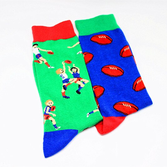 1 Paar Mannen Sokken Links En Rechts Voeten Verschillende Mode Mannelijke Sokken Skateboard Stijl Katoenen Sokken Trend In De Buis Grappige: 9