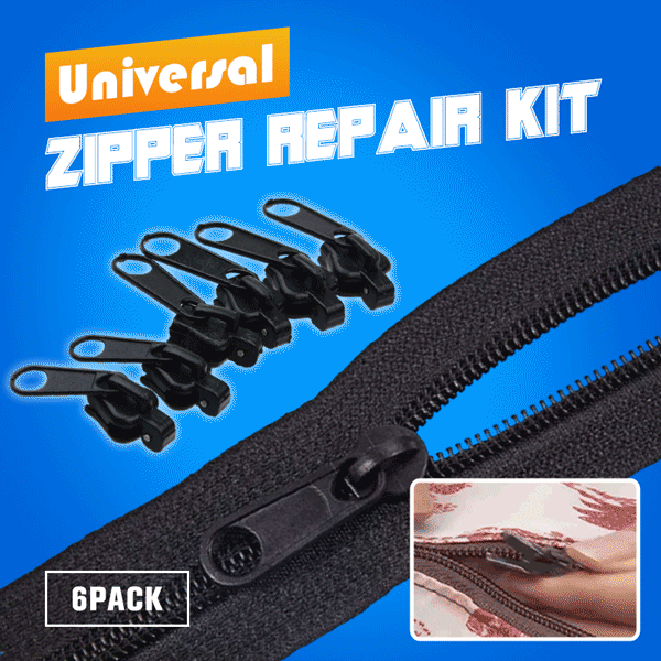 Universal 6/18 PCS Instant Fix Zipper Repair Kit Replacement Zip Slider Teeth Rescue Zippers For Sewing Clothes