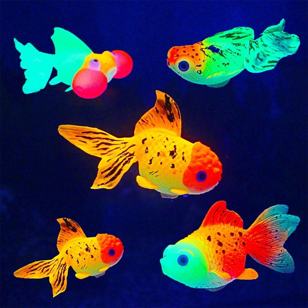 Siliconen Oceaan Lichtgevende Goudvis Aquarium Nachtlampje Simulatie Vis Onderwater Ornamenten Aquarium Landschap Kunstmatige Vis