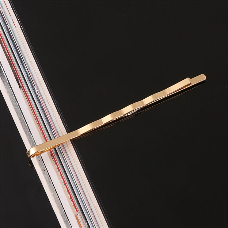 Pinzas para el cabello de Metal simples de Corea, alfileres para mujer, tocados, horquillas dulces, pasadores, accesorios para el cabello, , triangulación de envíos: Caqui oscuro