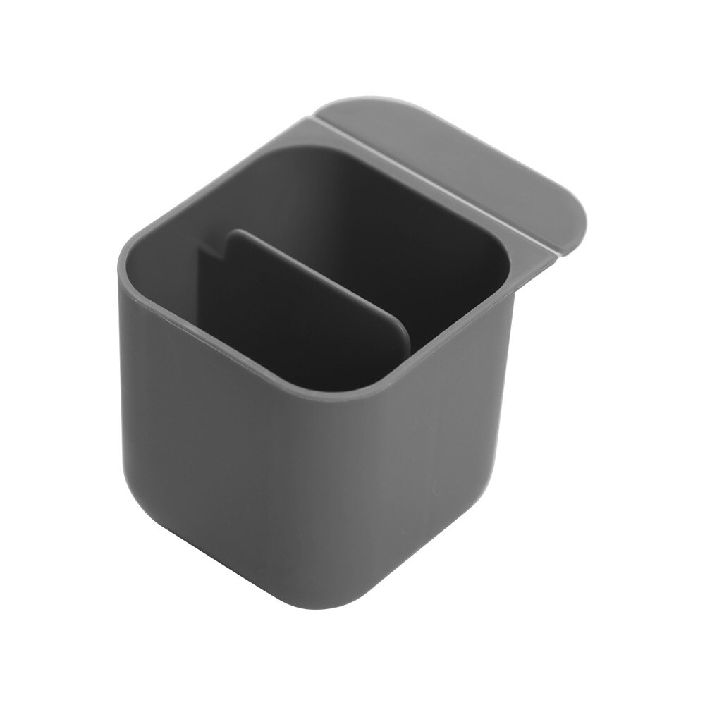 DIY Pen Holder Pencil Case Adhesive Office Staionary Organizers and Accessories Pen Container for Desk Computer Monitor: Grey Square
