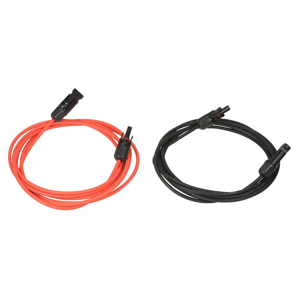 1 Paar 1Meter Zwart + 1Meter Rode 10AWG Zonnepaneel Extension Cable Met Vrouwelijke En Mannelijke Connector