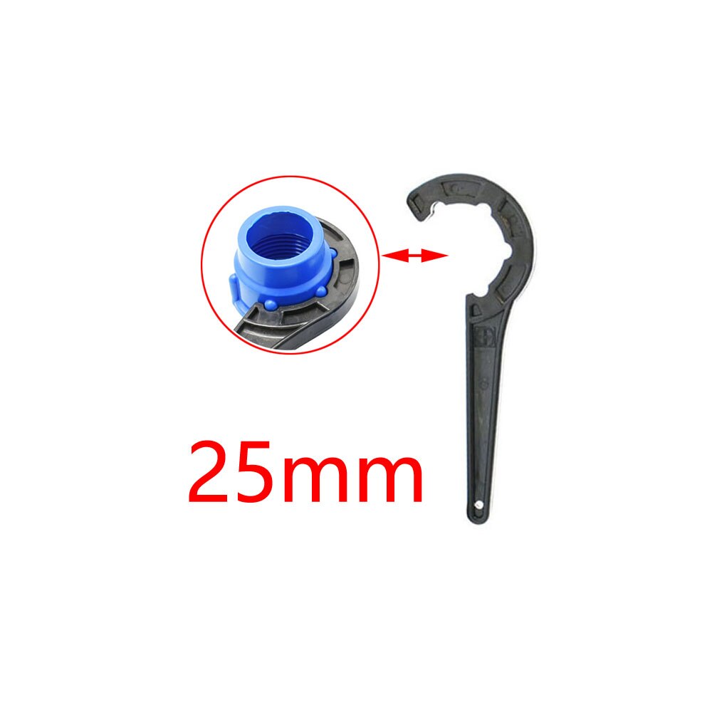 20/25/32/40/50/63Mm Pe Pijp Snelle Aansluiten Fittings Wrench Pe Pvc buis Klep Slot Moer Speciale Sleutel Irrigatie Tubing Reparatie: 25MM
