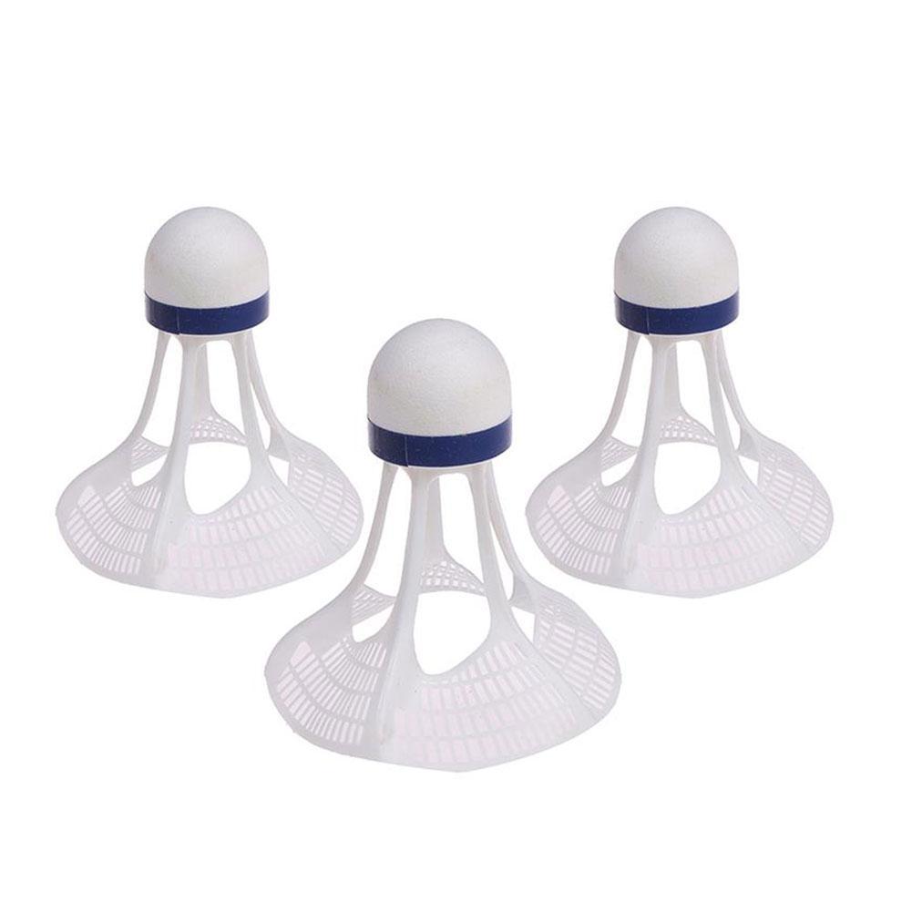 Original AirShuttle Outdoor Badminton AirShuttle Shuttlecock Nylon Resistance Stable Ball 3pcs/Pack Plastic Ball S1K2: White