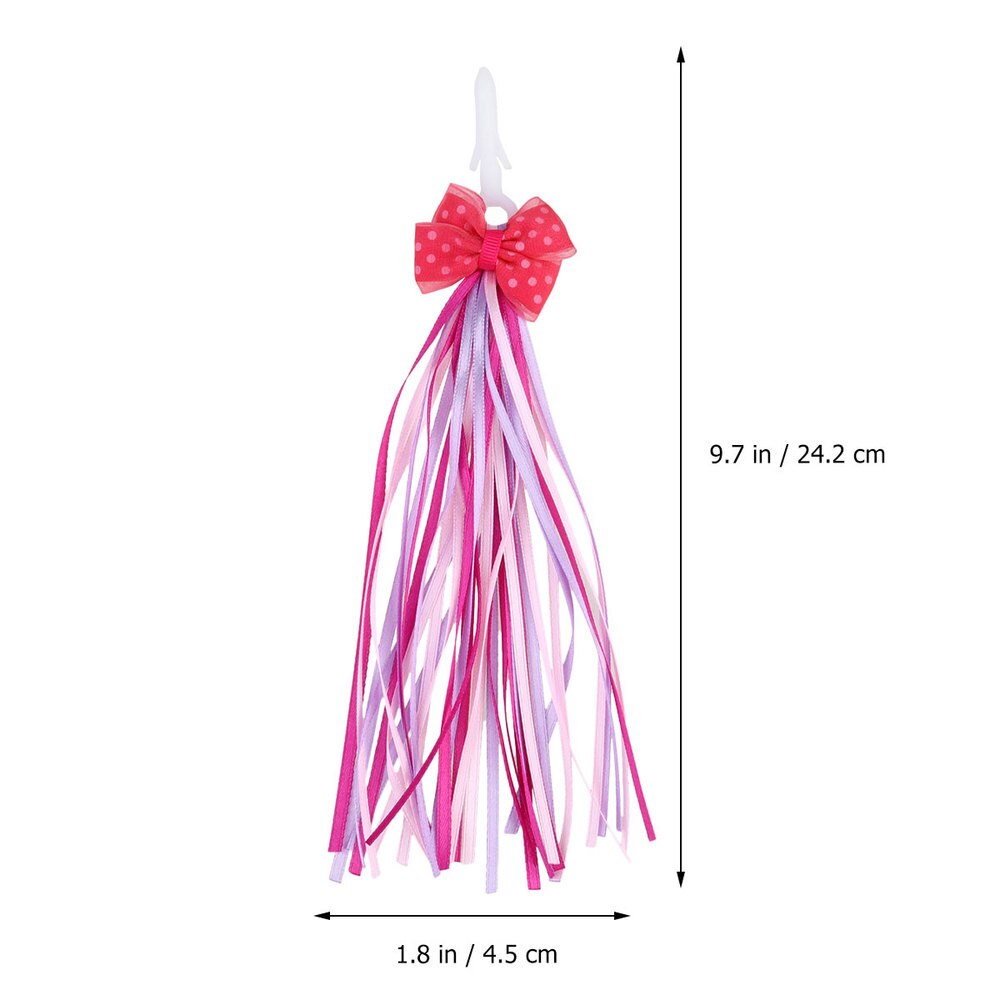 1ペアスクーターリボン便利な特別なバイク装飾用品バイク飾りバイクハンドル吹流しため自転車子供子供