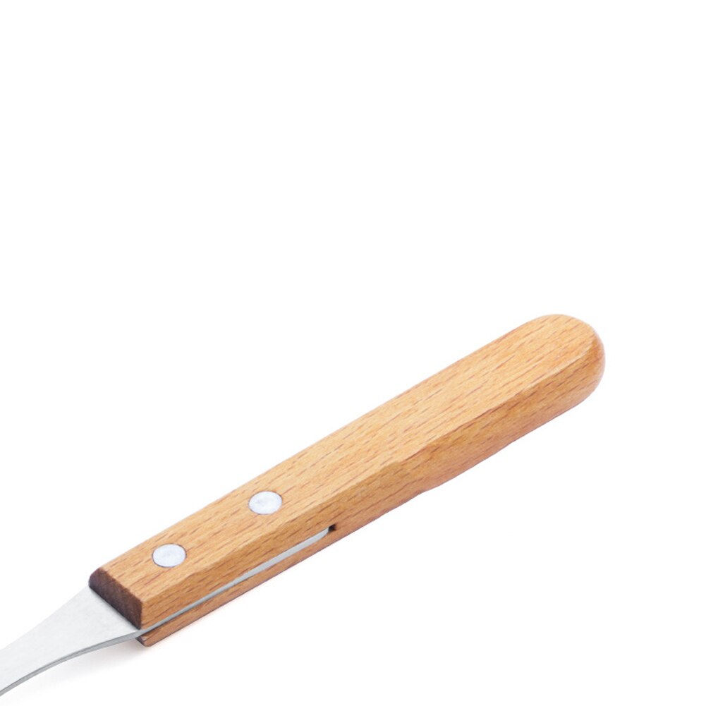 Stainless Steel Flatware Sets, 4 Piece Silverware Cutlery With Wooden Handles, Included Spoons, Knives, Dessert spoon, Forks