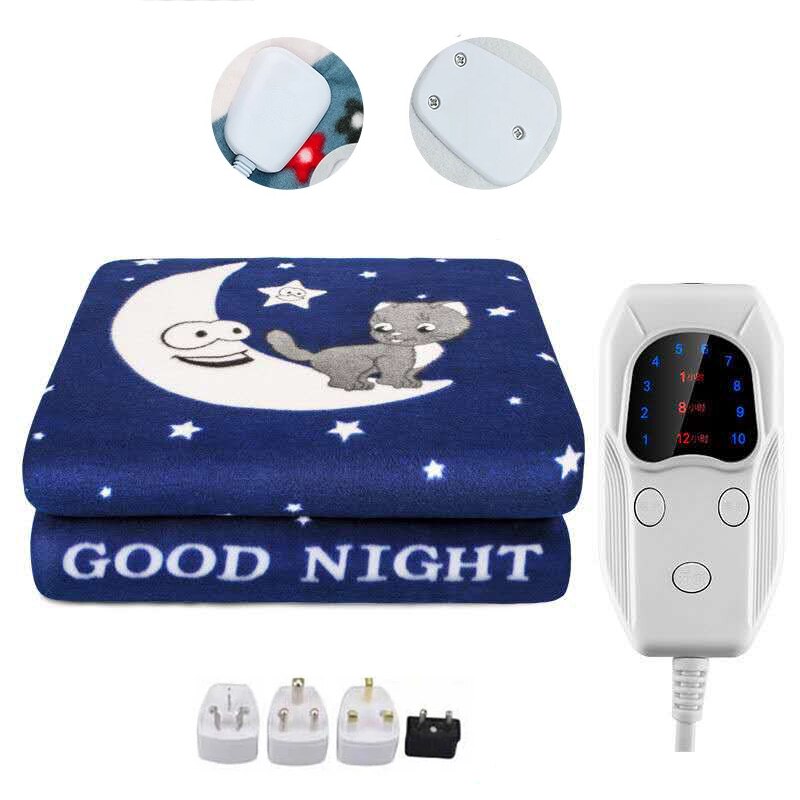 Elektrische deken dikkere verwarming dubbele lichaamswarmer 150*120cm verwarmde deken thermostaat elektrische verwarmingsdeken elektrische verwarming