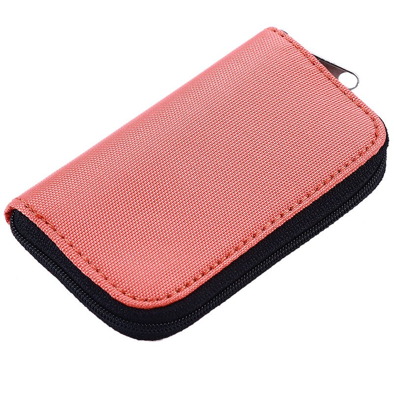 22 Slots Waterproof Memory Card Storage Bag Wallet Card Case Bag ID Holder SD Micro Card Camera Phone Card Protector Pouch: Orange