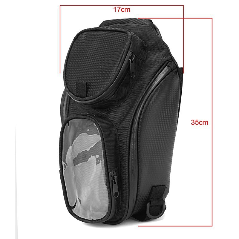 Enkele Schoudertas Motorfiets Rugzak Waterdichte Motor Tank Tas Zwarte Olie Brandstoftank Zak Magnetische Motor Zadeltas 1cmB