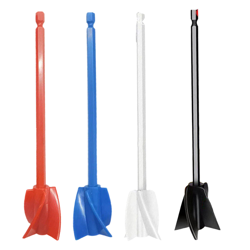 Mélangeur époxy, fixation de perceuse à peinture, palette de consistance pour liquides, agitateur à tête de résine, fixation de résine de peinture avec mandrin de forage