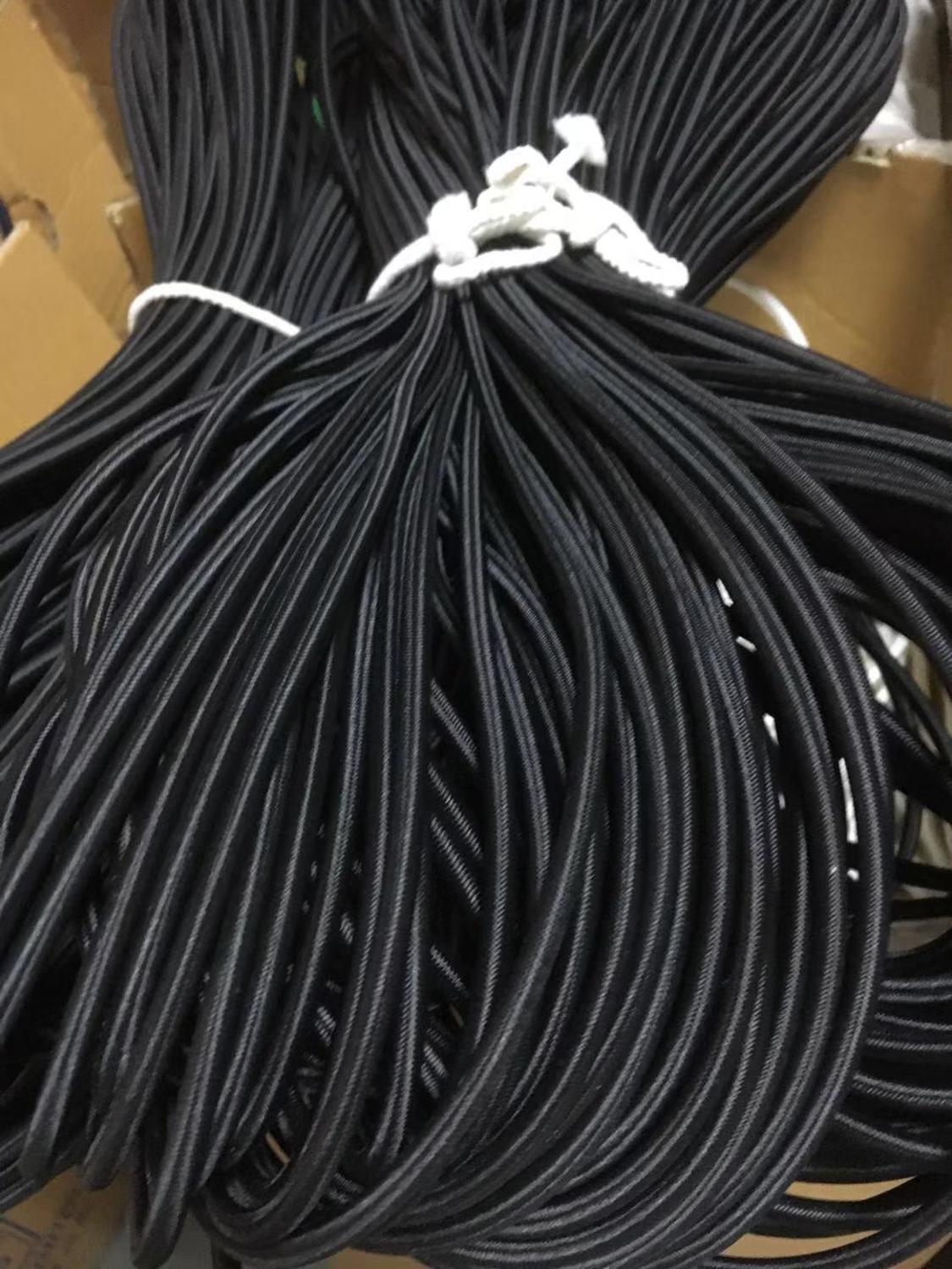 20m veel 8mm zwarte elastische touw beste voor trampoline en stoelen elastische koord
