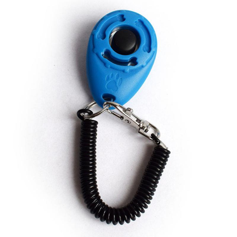 1Pc Plastic Dogs Click Trainer Pet Cat Dog Training Clicker Adjustable Sound Key Chain And Wrist Strap Remote Whistle Clicker: 03