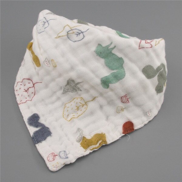 5 Stuks/partij Baby Slabbetjes Meisjes Jongens Baby Doek Cartoon Afdrukken Babyvoeding Bandana Slabbetjes Katoenen Garen Bebe Accessoire Baby Als: 8