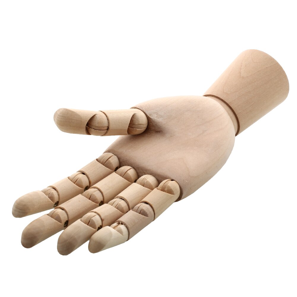 10" Wooden Artist Articulated Right Hand Art Model SKETCH Decoracao Desk Decor