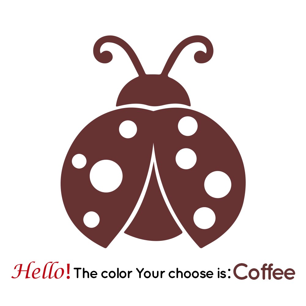 Free Shiping Love Wall Sticker Home Decoration For Bedroom Living Room Decor Wall Stickers Mural Vinyl Decorative Wallpaper: Coffee