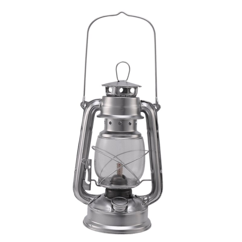 Lber retro klassisk parafin lampe parafin lanterner veke bærbare lys utsmykning, hjemmemøbler gammel oljelampe, utendørs retro li