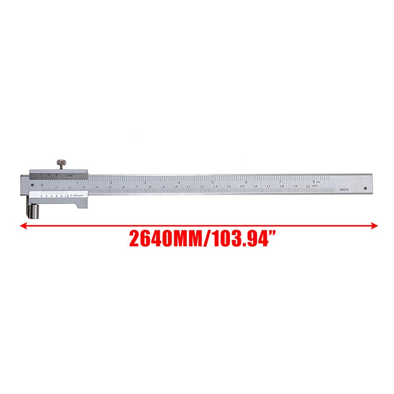 200mm Stainless Steel Vernier Caliper Scale Parallel Marking Gauge Vernier Caliper With Protective Bag 0.1mm Accuracy