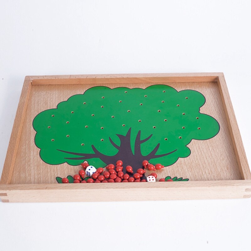 Fbil-child toys appelboom match digitale leerzame non-woven puzzel wiskunde speelgoed educatief speelgoed voor kleuters