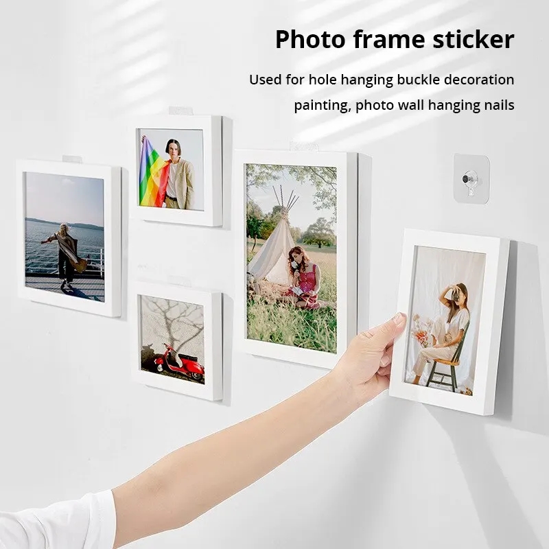 10/20Stck Starke Klebe Haken Klar Bild Rahmen Poster Zauberstab NäGel KleiderbüGel Schrank Küche Schlecht Zubehör Schraube Halfter