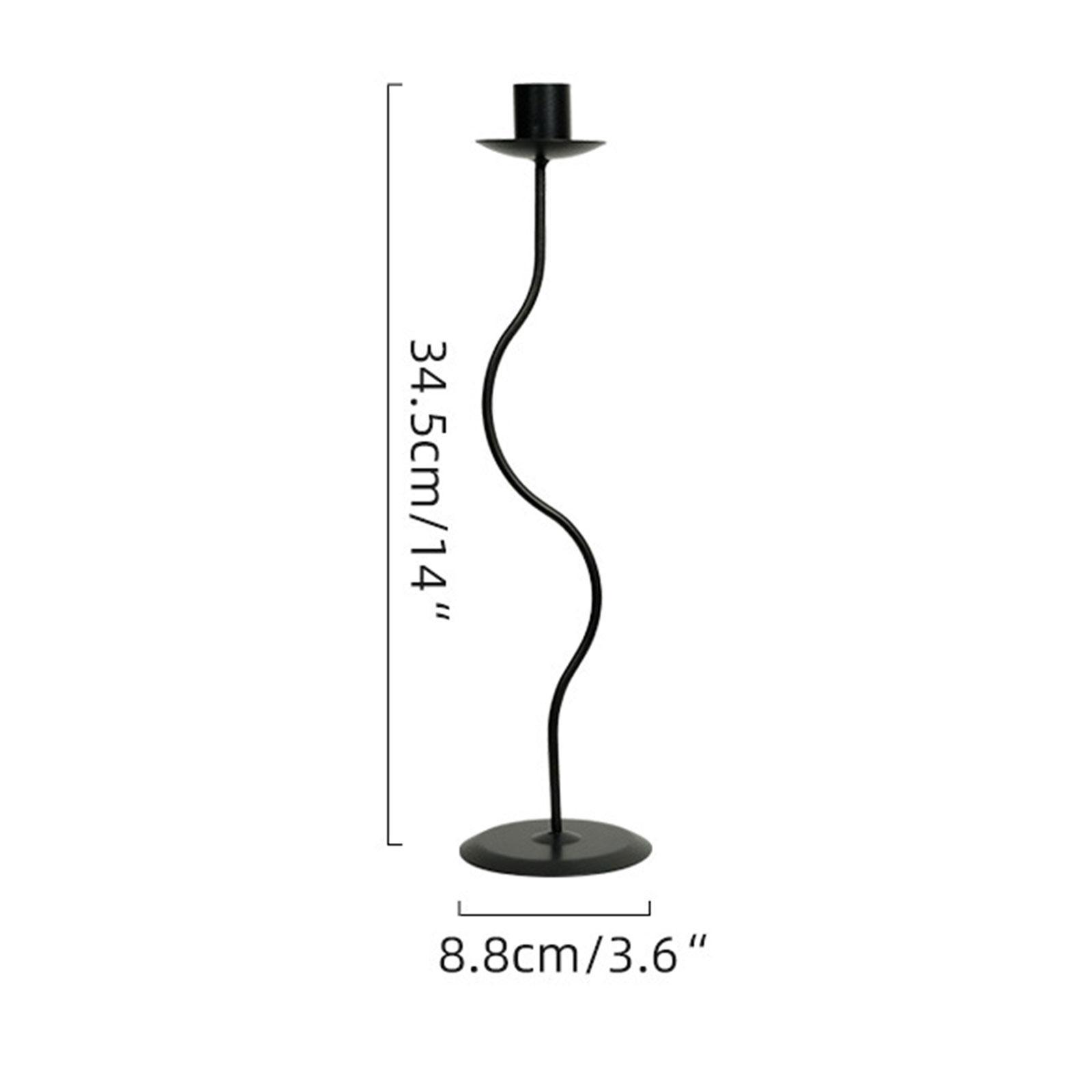 Metal Candlestick Taper Candle Holder Table Centerpiece for Bedroom