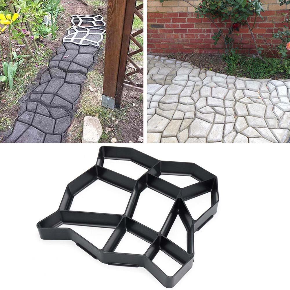 Tuin Diy Plastic Path Maker Bestrating Model Beton Stepping Stone Cement Mal Baksteen FBS889