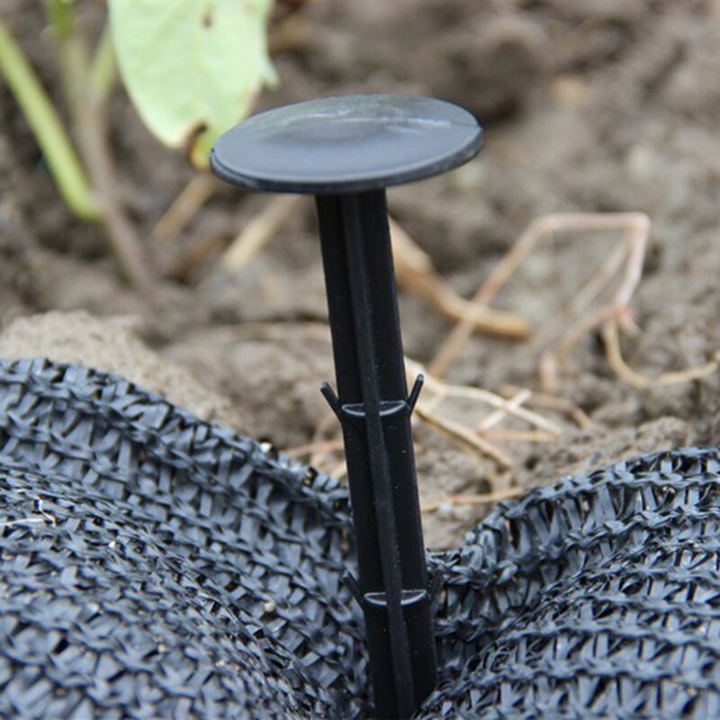 10Pcs/lot Garden Ground NailPP Mulch Fix Tools Greenhouse Prevention Ground Cloth Sunshade Fly Net Mulch Fix Tools PP Plastic