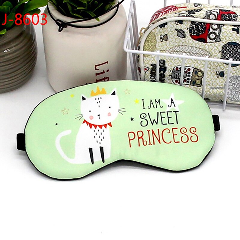 Dessin animé masque de couchage drôle Eye patch masque de sommeil mignon coton cache-yeux voyage oeil bande aide au sommeil enfants bandeau: 3