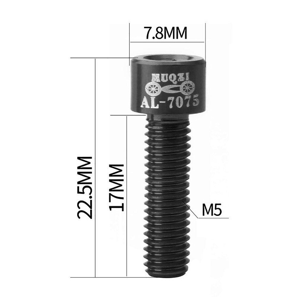 4pcs M5 Bicycle Bike Stem Screws Bolts Ultralight AL7075 Aluminum Cycling Stem Fixing Screws Replacement Bicycle Parts