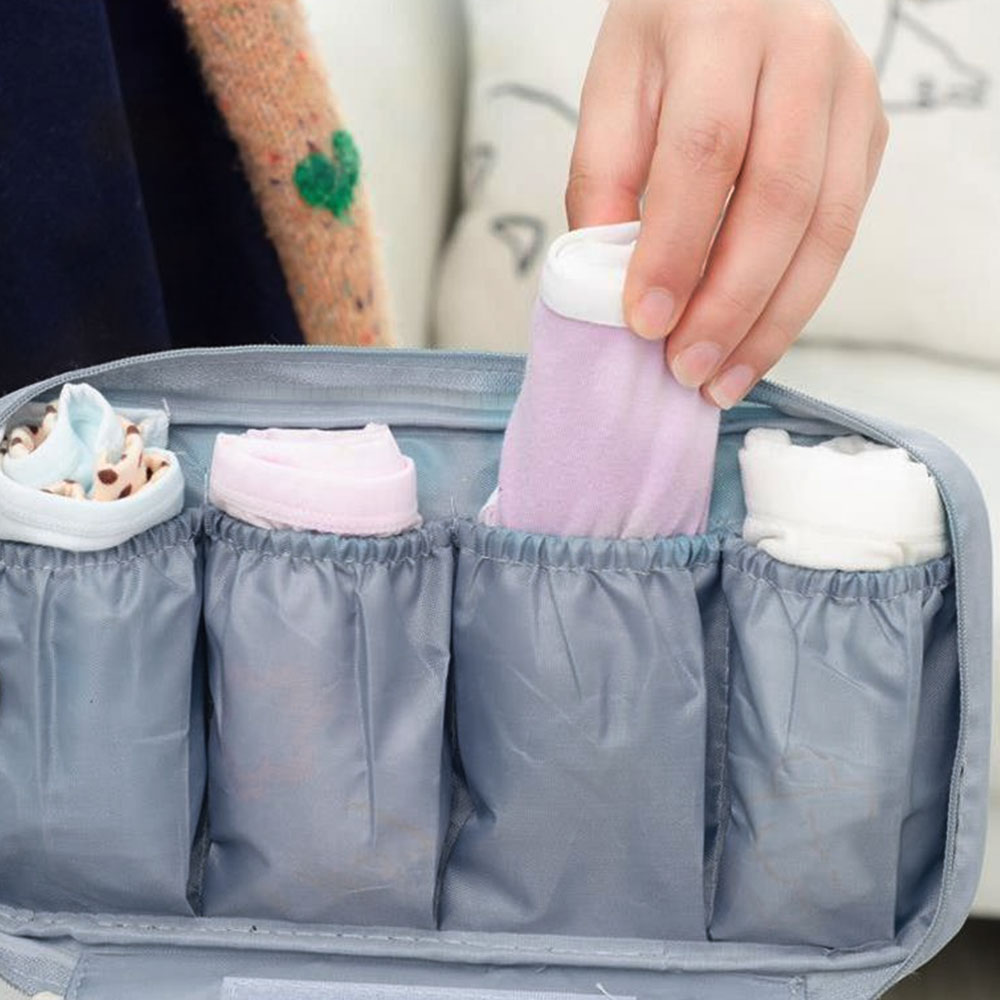1 x kleding ondergoed opbergtas reis draagbare sokken inpakkubus opbergtas reisbagage make-up tas