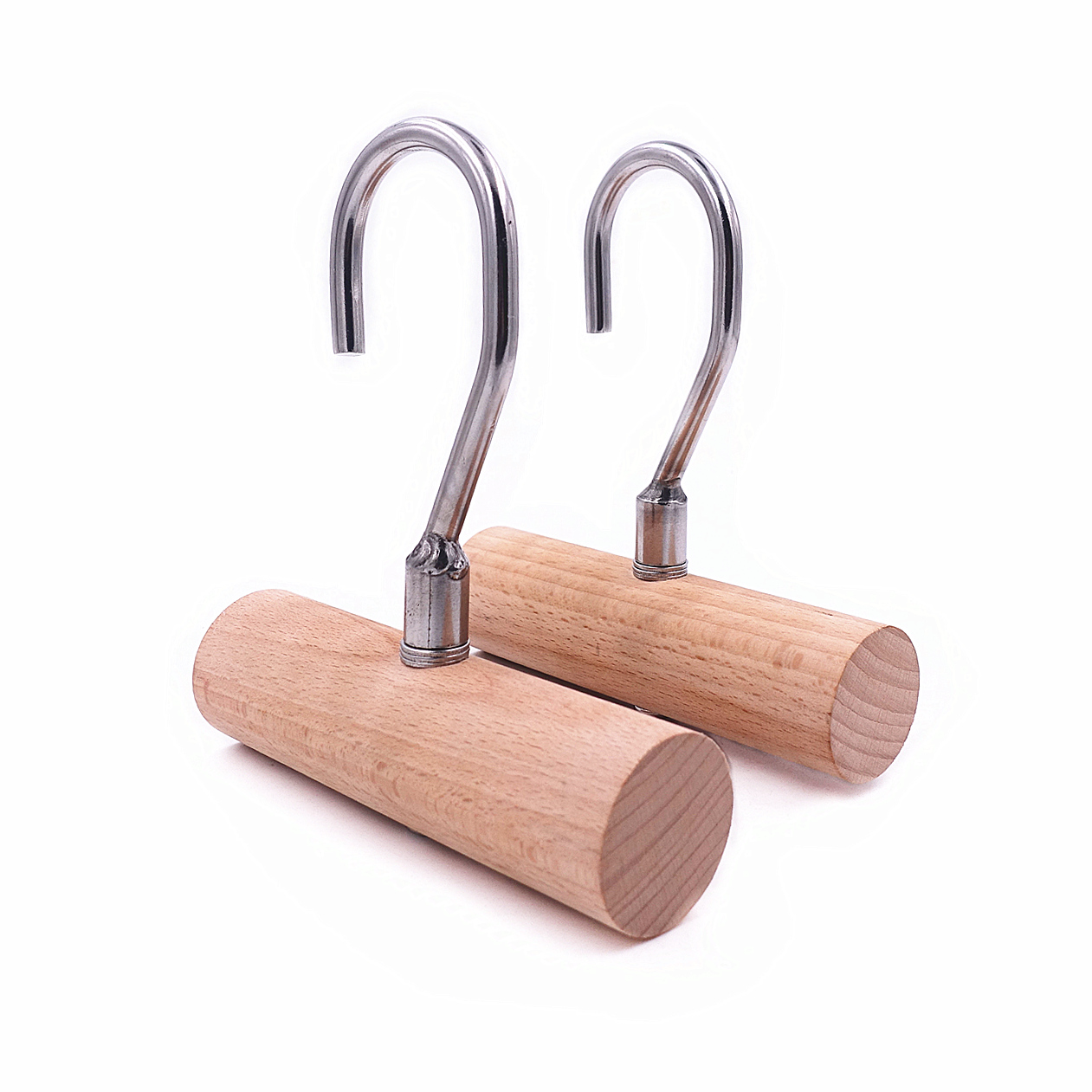 1 Pair Wooden Pull Up Bar Handles Fitness Heavy Duty Grips for Home Arm Strength Deadlift Lifting Training Workout Accessories: Default Title