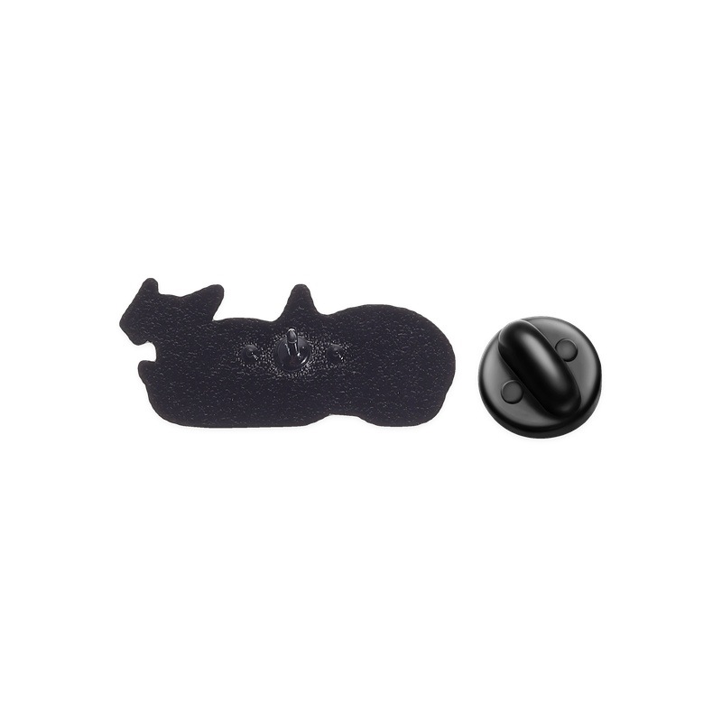 Divertente Spilla in Metallo Smaltato a Forma di Gatto, Cartone Animato, Simpatico Gatto che Morde i Glutei, Accessorio Gioiello, Regalo per Amici
