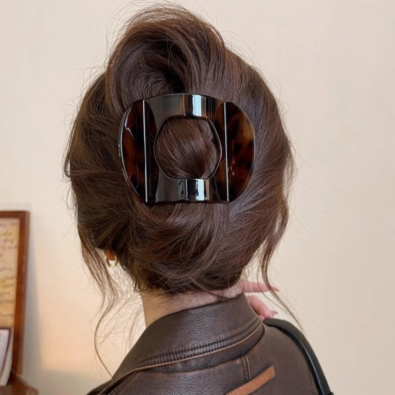 Clip de pelo coreano de ácido acético, accesorios para el cabello, Clip de cuchara para mujer, Clip de resorte, Clip de pelo de leopardo, Clip superior, tocado Simple