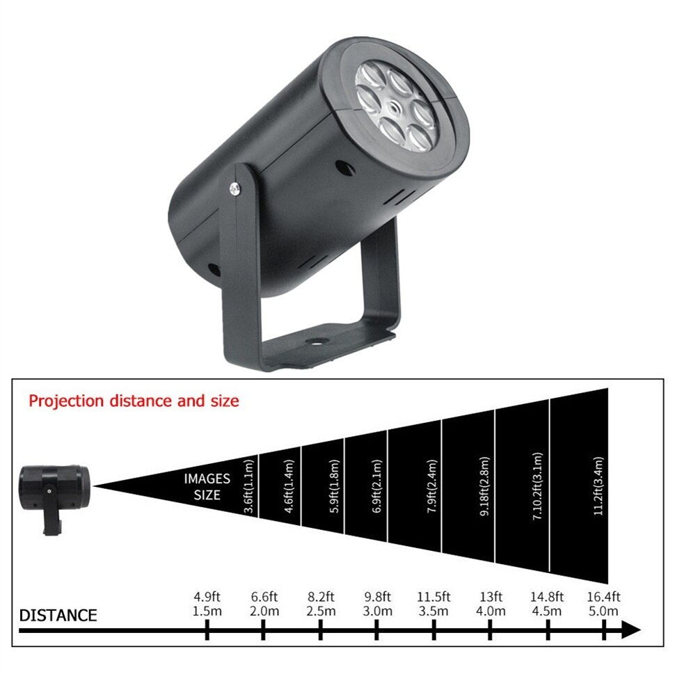 12 Pattern Christmas LED Projector Lights Automatic Rotating Waterproof Indoor Christmas Spotlight Night Lights Landscape Lamps