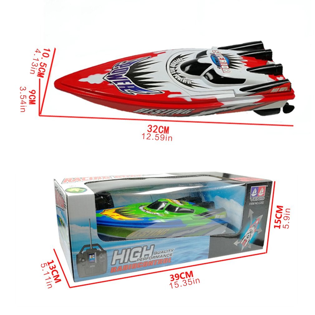 RC Boat Radio Remote Control Twin Motor High Speed Boat RC Racing Children Outdoor Racing Boat R/C Boat Speed Boat USB Charging