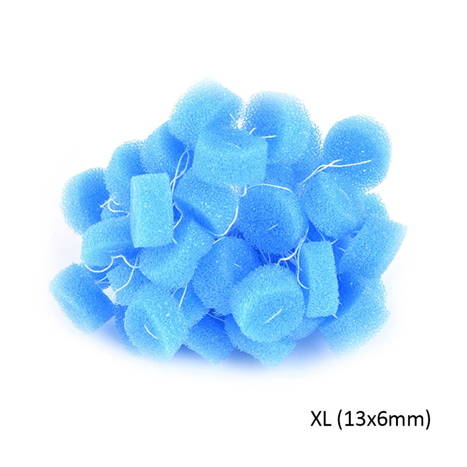 Almohadillas de impresión para los oídos, almohadillas de espuma otobloqueo para los oídos, 50 piezas: Blue  Dia. 13x6mm