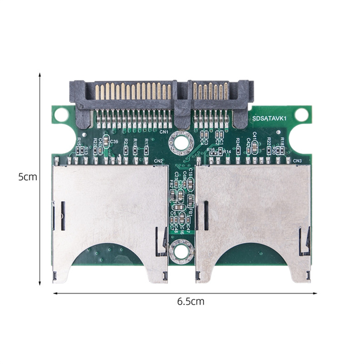 M16KDual SD to SATA Converter Industrial-Grade SD to SATA Adapter Card 15PIN+7PIN SD to Serial Adapter Card
