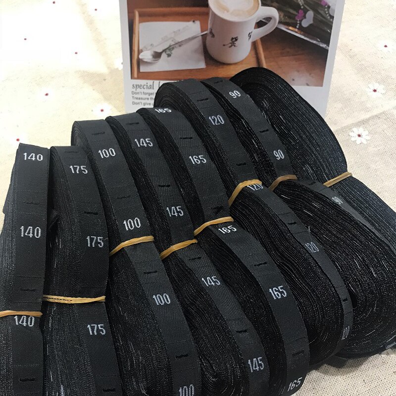 Number Children's Shirts with Uniform Code in Colleges Universities Digital cloth garment trousers woven size label weaving wate