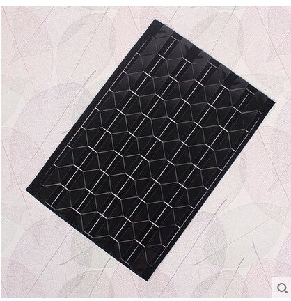 PVC Stickers DIY Photo Albums Frame Corner Paste Manual Photo Album Picture Decoration Accessories: black