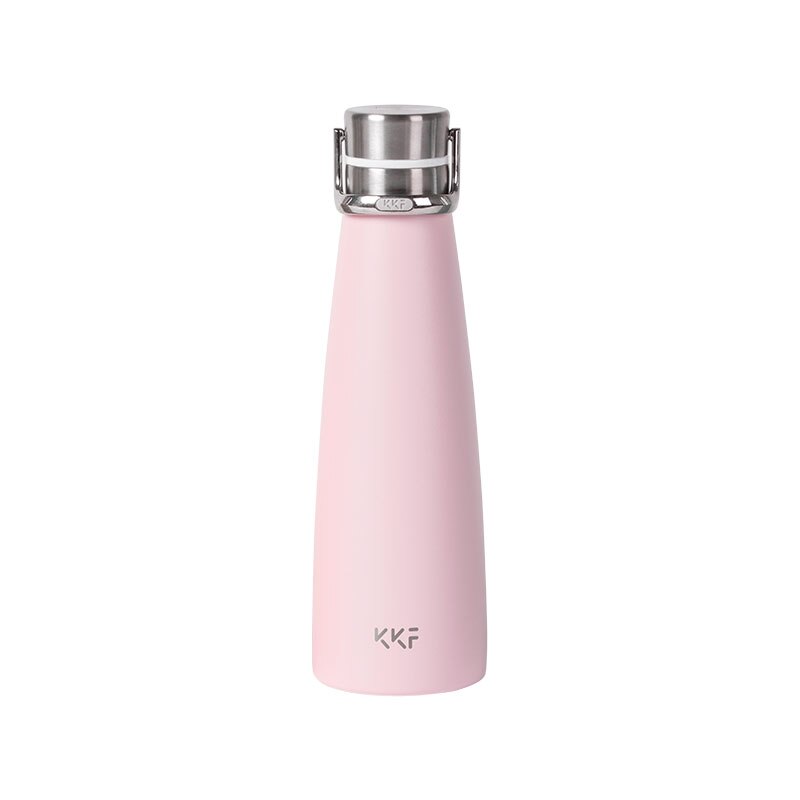 Xiaomi KKF Vacuum Bottle 24h Insulation Cup Thermoses Stainless Steel Thermos Flask 475ML Travel Mug Portable Sports Cold Cup: Pink