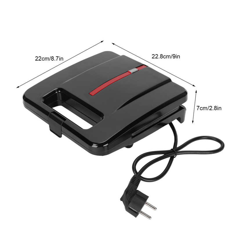 750W Electric Grill Barbecue Machine Double Sided Heating Multifunctional Panini Press Maker Meat Baking Pancake Maker