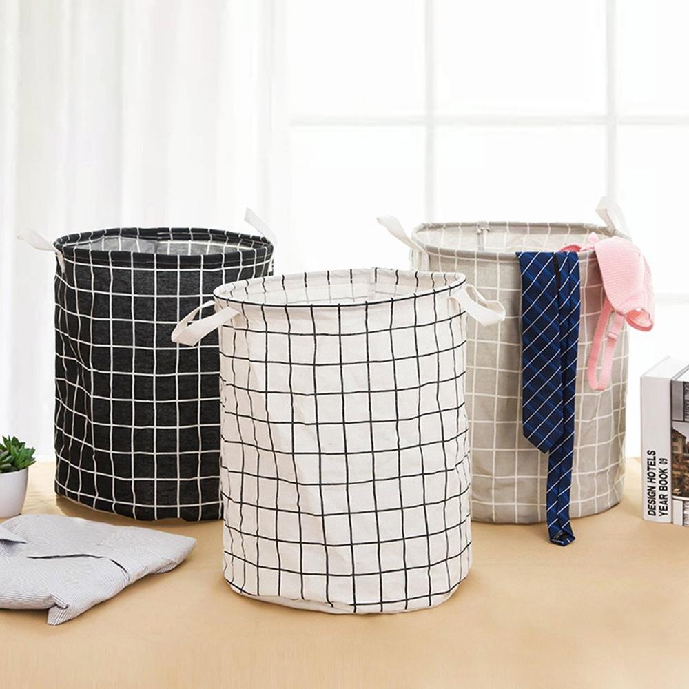 Folding Laundry Basket Cartoon Storage Barrel Standing Toys Clothing Storage Bucket Laundry Organizer Holder Pouch Household