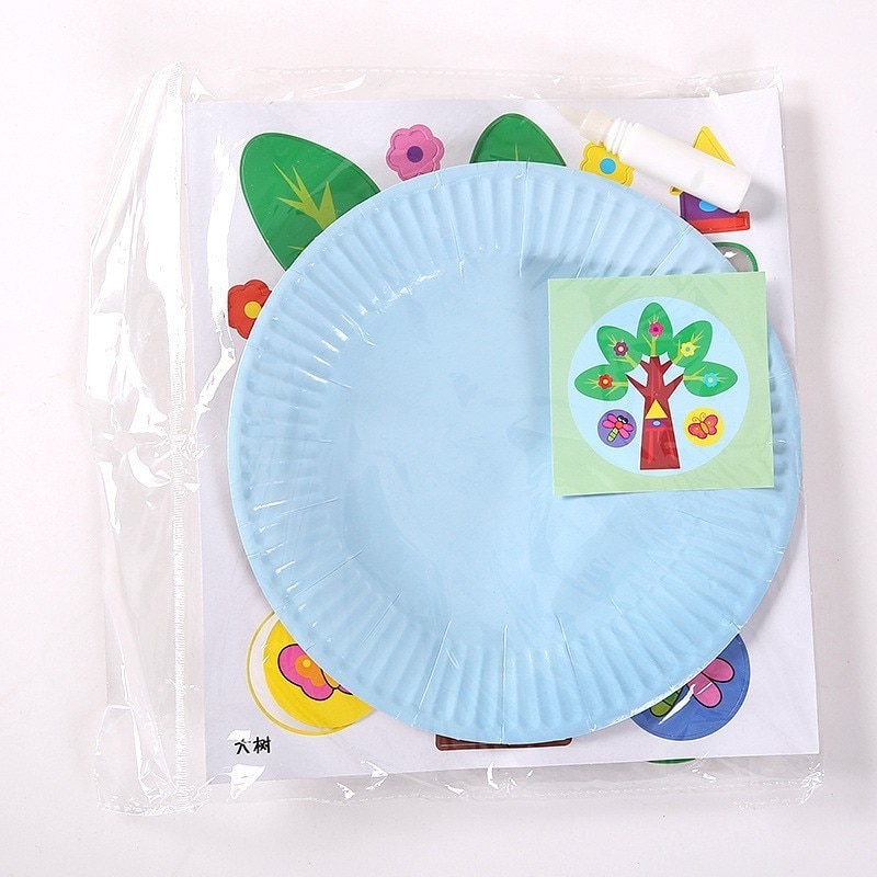 10pcs/set EVA DIY Cartoon Handicrafts Children Toys Craft Animal Puzzle Paper Tray Painting Backpack Education Toy