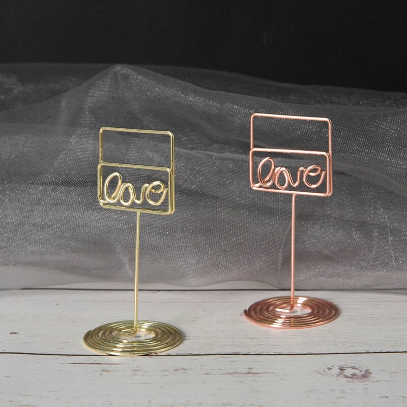 Clips con forma de dibujos animados para mensaje, Bloc de notas de hoja de tortuga, flamenco, carpeta de marcos de foto metálicos, soporte de tarjeta de escritorio para negocios en casa