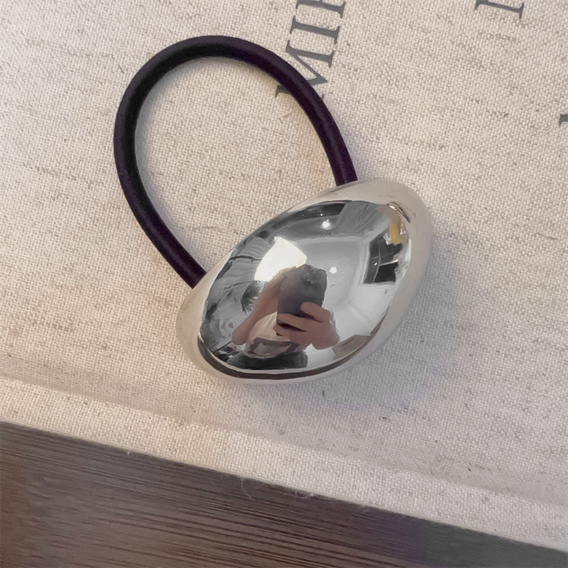 Pasadores para el pelo de cáscara de huevo de Metal para mujer y niña, geométrico brillante, Color dorado y plateado, 2024: Color dorado