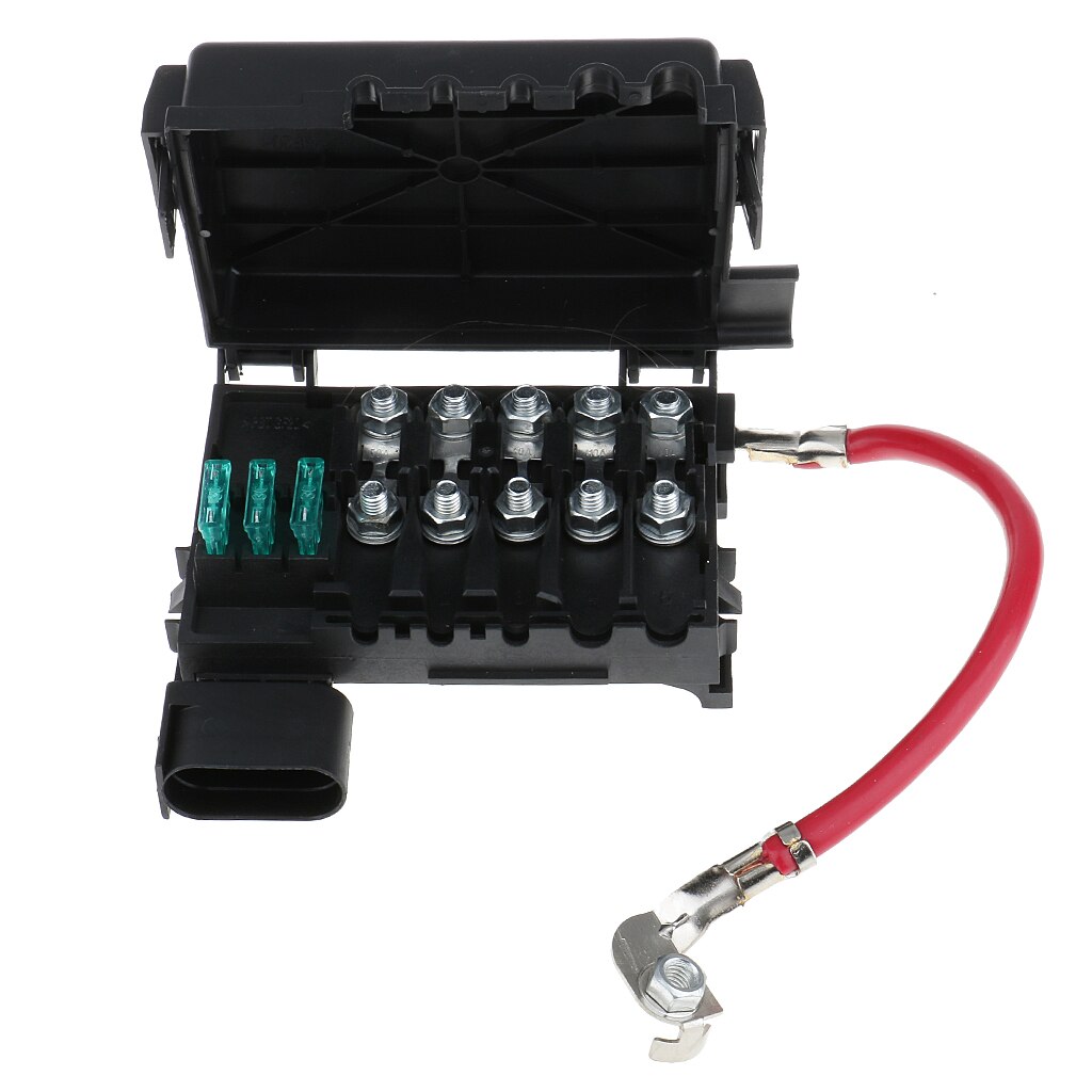 Car Battery Fuse Box 3-Pin Connector for VW Jetta Golf Beetle Replaces 1J0 937 550 A/B High Performance