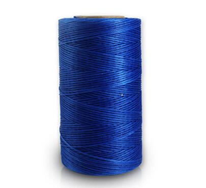 260 M/Roll 0.8 Mm Gewaxt Leer Draad Wax Katoenen Koord String Riem Touw Bead Voor Diy Handwerk Tool hand Stiksels Draad: blue